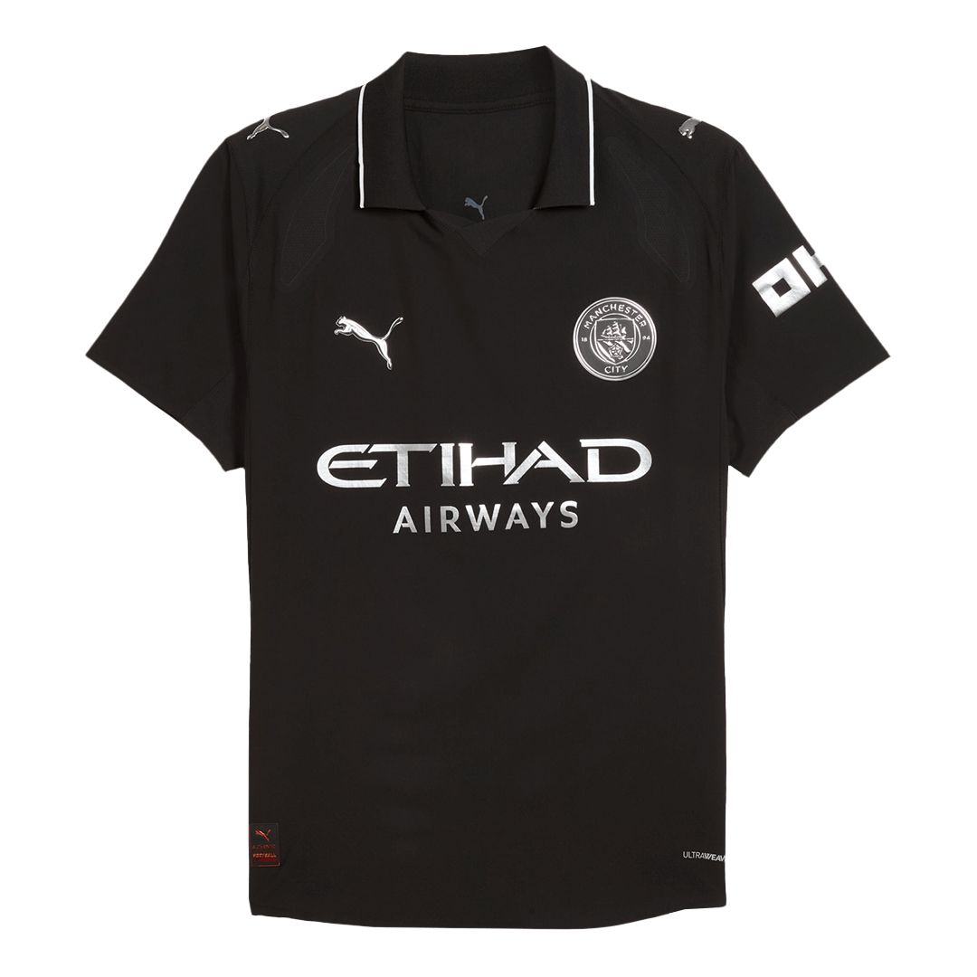 REIJNDERS #4 Manchester City Uitshirt 2025/26 Zwart Speler
