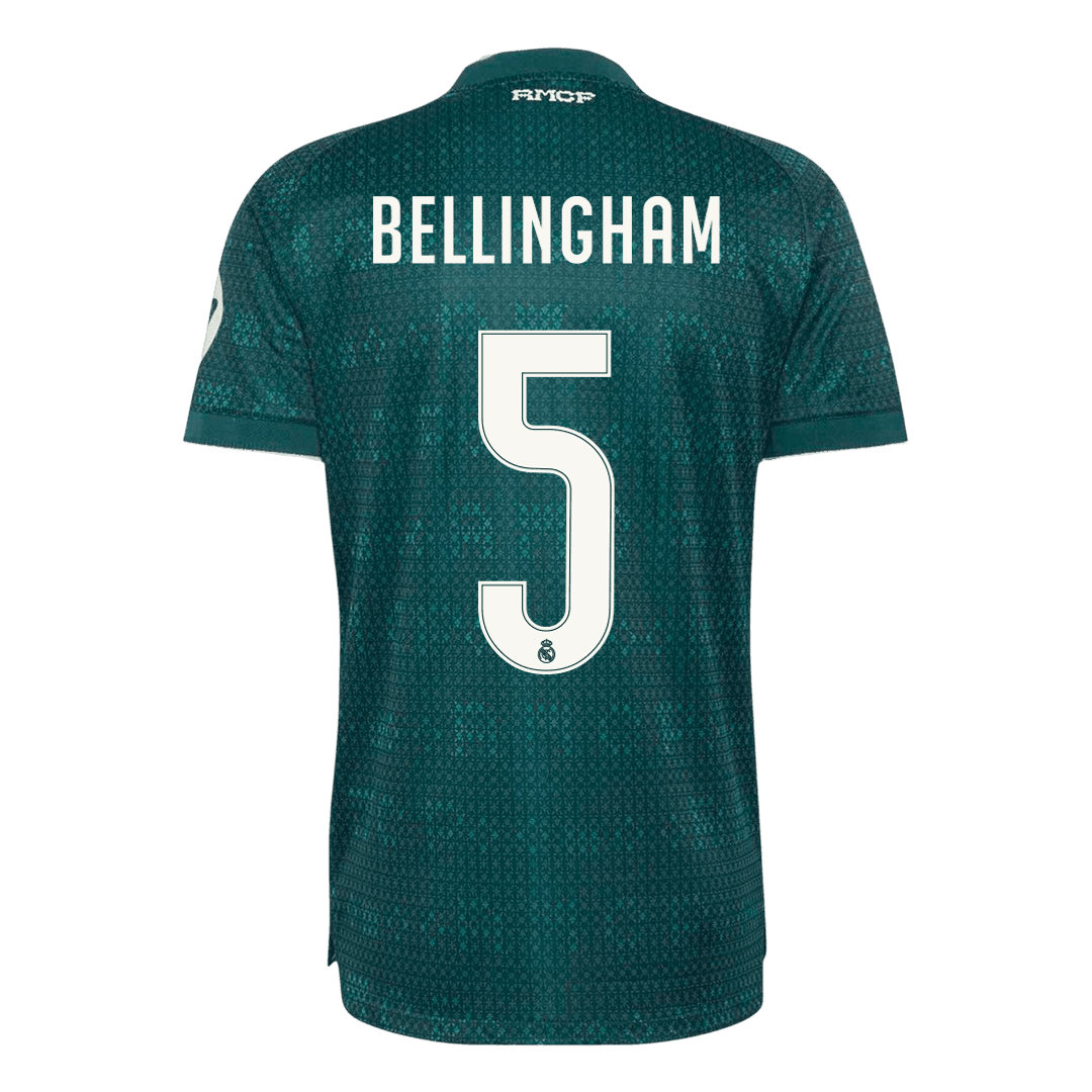 BELLINGHAM #5 Real Madrid Extérieur Maillot 2026/27 Vert Joueur