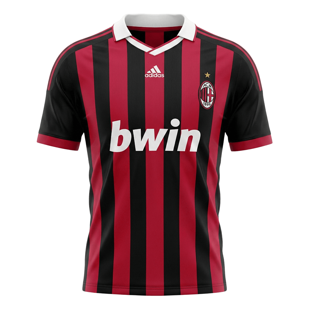 Retro AC Milan Domicile Maillot 2009/10 Rouge&Noir