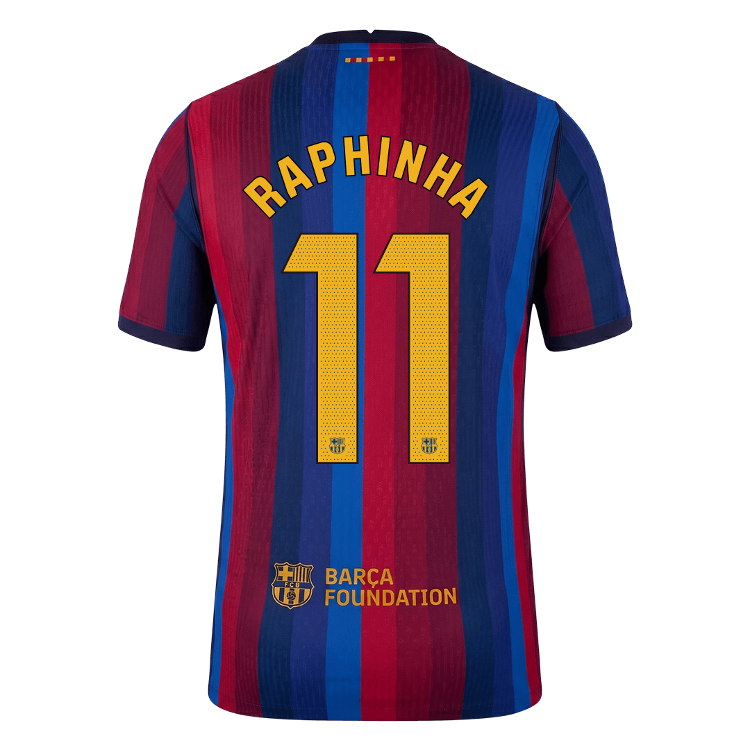 RAPHINHA #11 Barcelone Domicile Maillot 2026/27 Rouge&Bleu Joueur