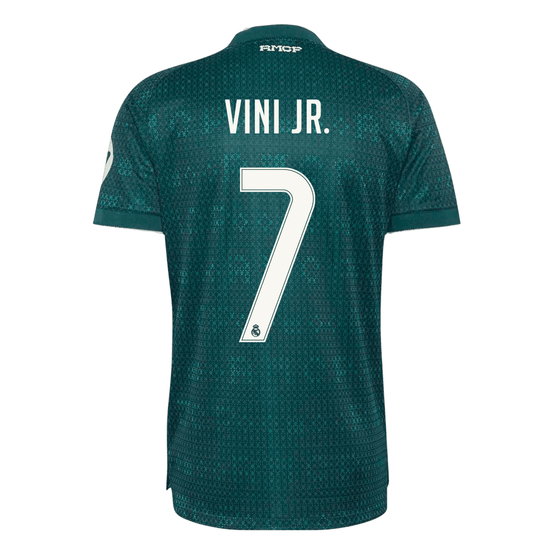VINI JR. #7 Real Madrid Extérieur Maillot 2026/27 Vert Joueur