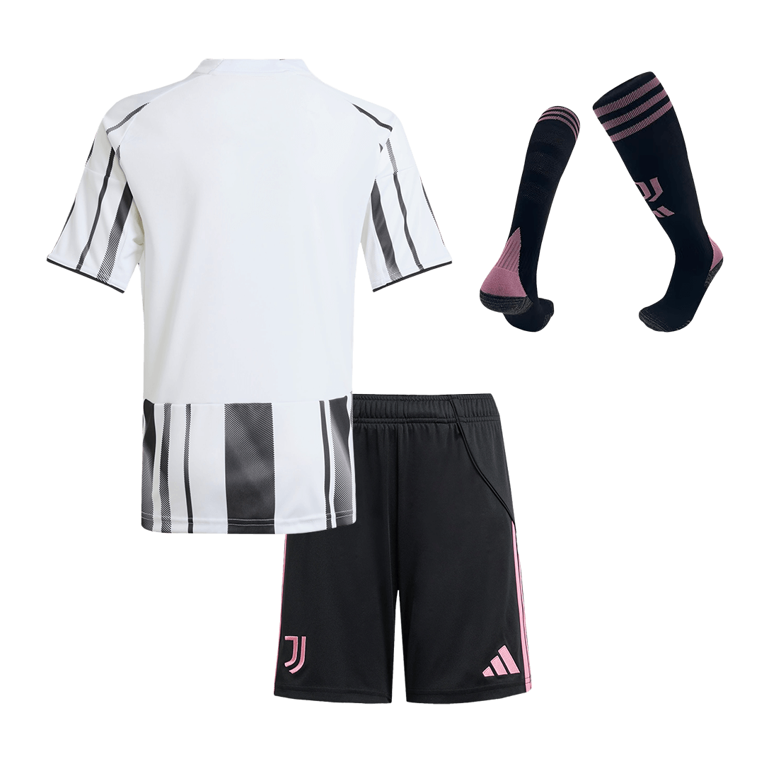 Juventus Thuis Tenue Kit 2025/26 Kind Zwart&Wit