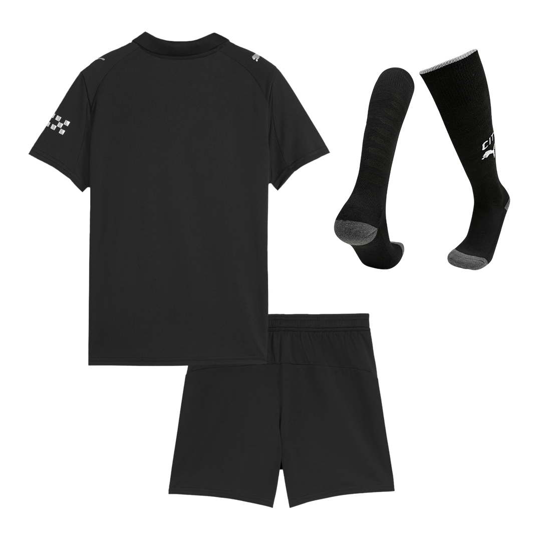 Manchester City Extérieur Maillot Kit 2025/26 Junior Noir