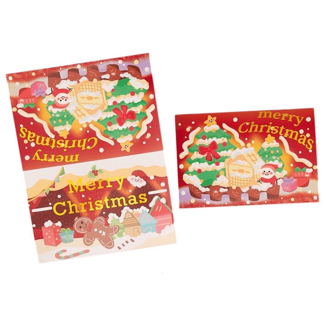 Gepersonaliseerde kerstkaart – Peperkoekhuisje – Gepersonaliseerde boodschap