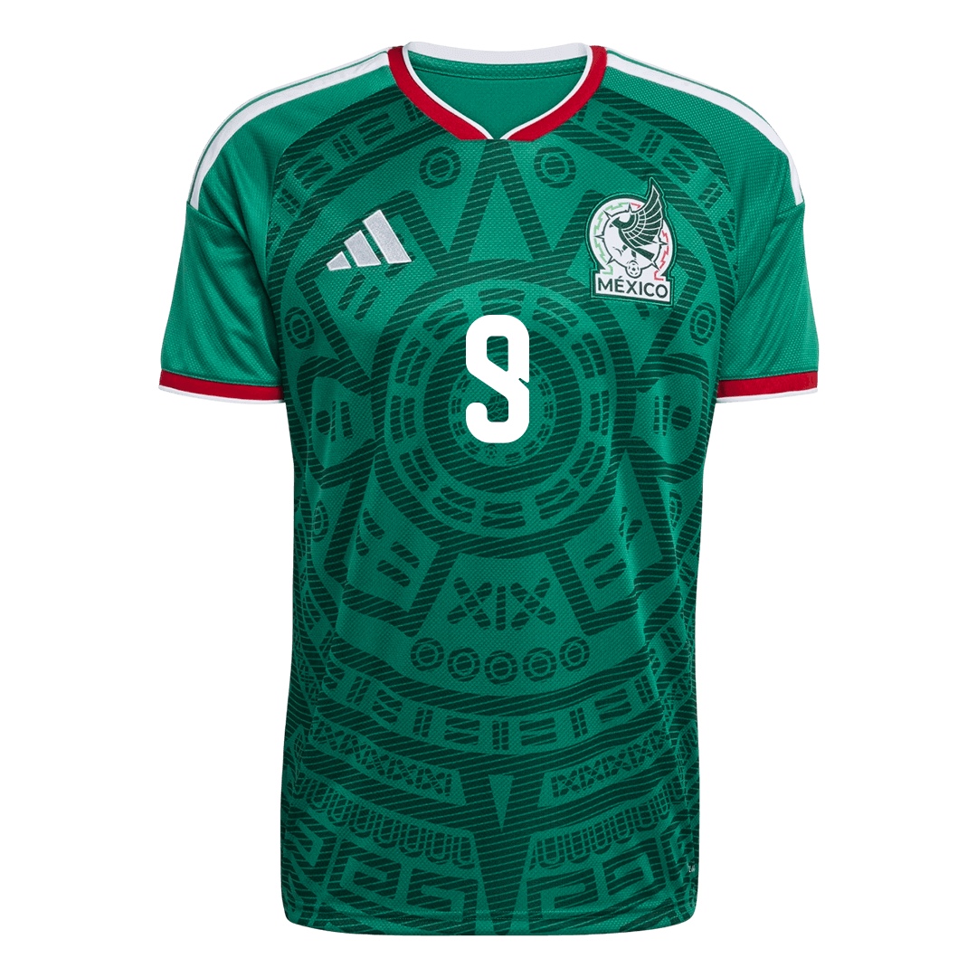 Raúl #9 Mexico Thuisshirt - Wereldkampioenschap 2026 Groen