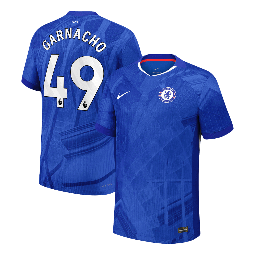 GARNACHO #49 Chelsea Domicile Maillot 2025/26 Bleu Authentique