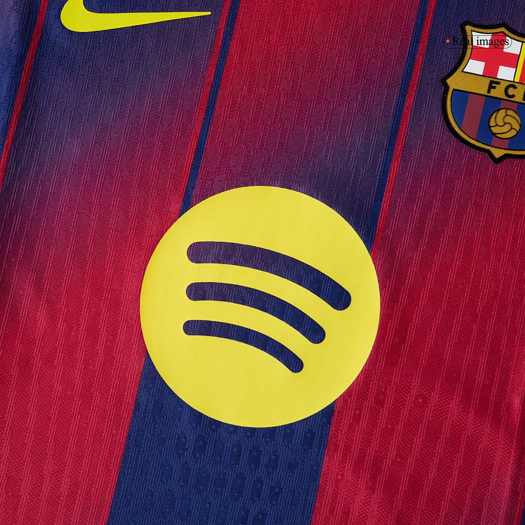 ROONY #19 Barcelone Domicile Maillot 2025/26 Rouge et Bleu Joueur - UCL