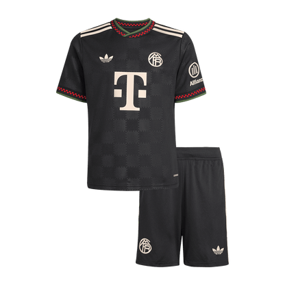 Munich Third Maillot Kit 2025/26 Junior Noir