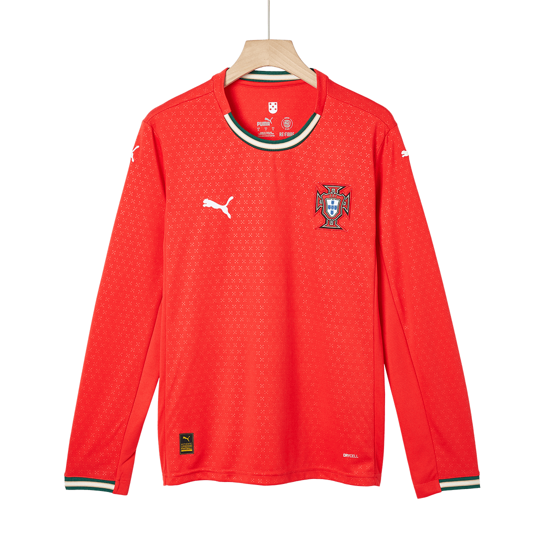 RONALDO #7 Portugal Thuisshirt Lange Mouwen 2025