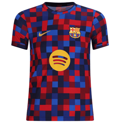 Barcelone Pre-Match Maillot 2026/27 Rouge&Bleu Grande Taille