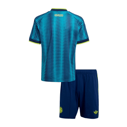 Colombie Extérieur Maillot Kit - Coupe du Monde 2026 Junior Bleu