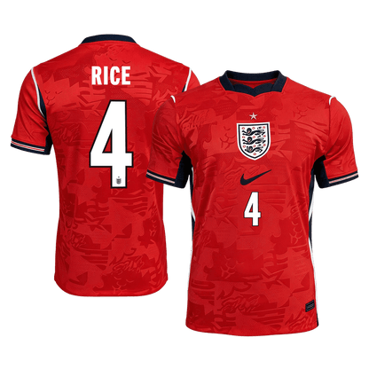 RIJST #4 Engeland Uitshirt - Wereldbeker 2026 Rood