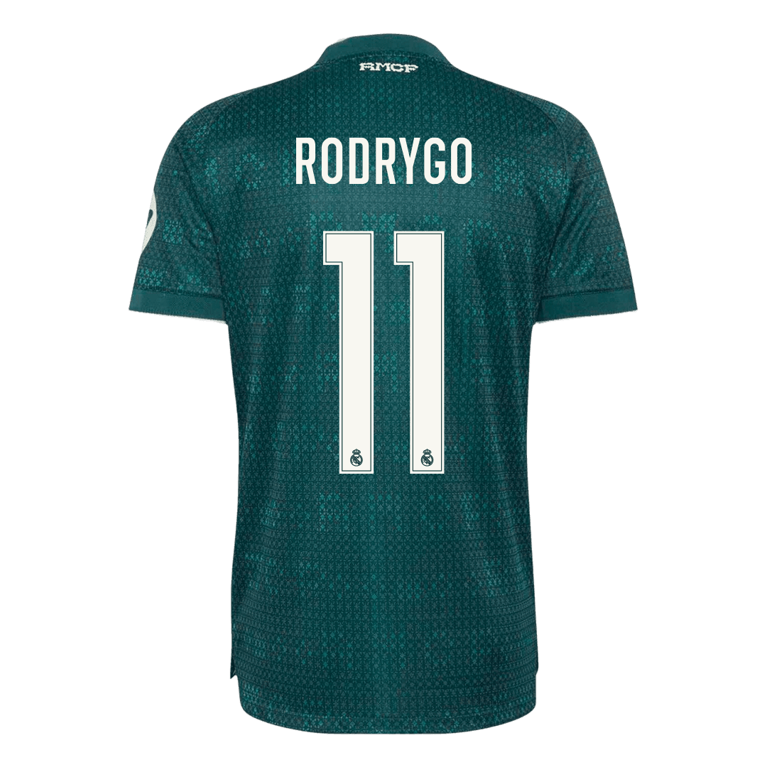 RODRYGO #11 Real Madrid Extérieur Maillot 2026/27 Vert Joueur