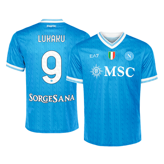 LUKAKU #9 Naples Domicile Maillot 2025/26 Bleu