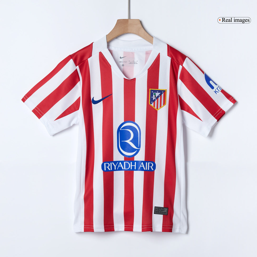 Atlético Thuisshirt Kit 2025/26 Kinderen Rood&Wit