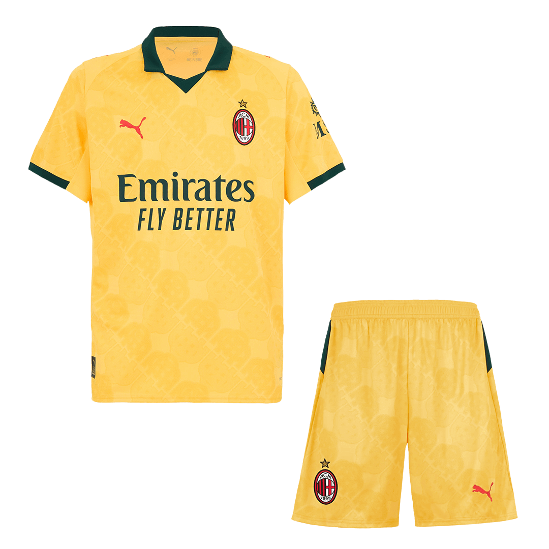 AC Milan Third Maillot Kit 2025/26 Jaune