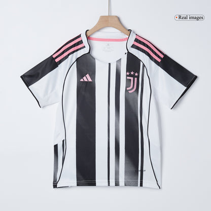 Juventus Thuis Tenue Kit 2025/26 Kind Zwart&Wit