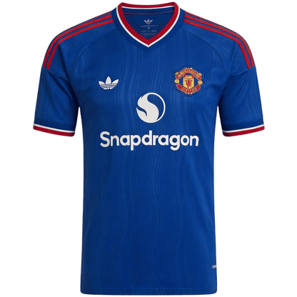 Manchester United Extérieur Maillot 2026/27 Bleu Grande Taille