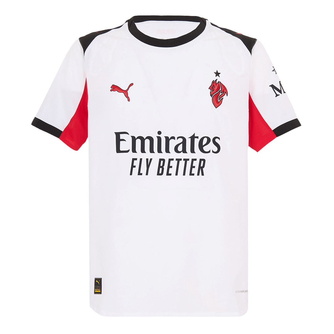 FOFANA #19 AC Milan Extérieur Maillot 2025/26 Blanc Authentique