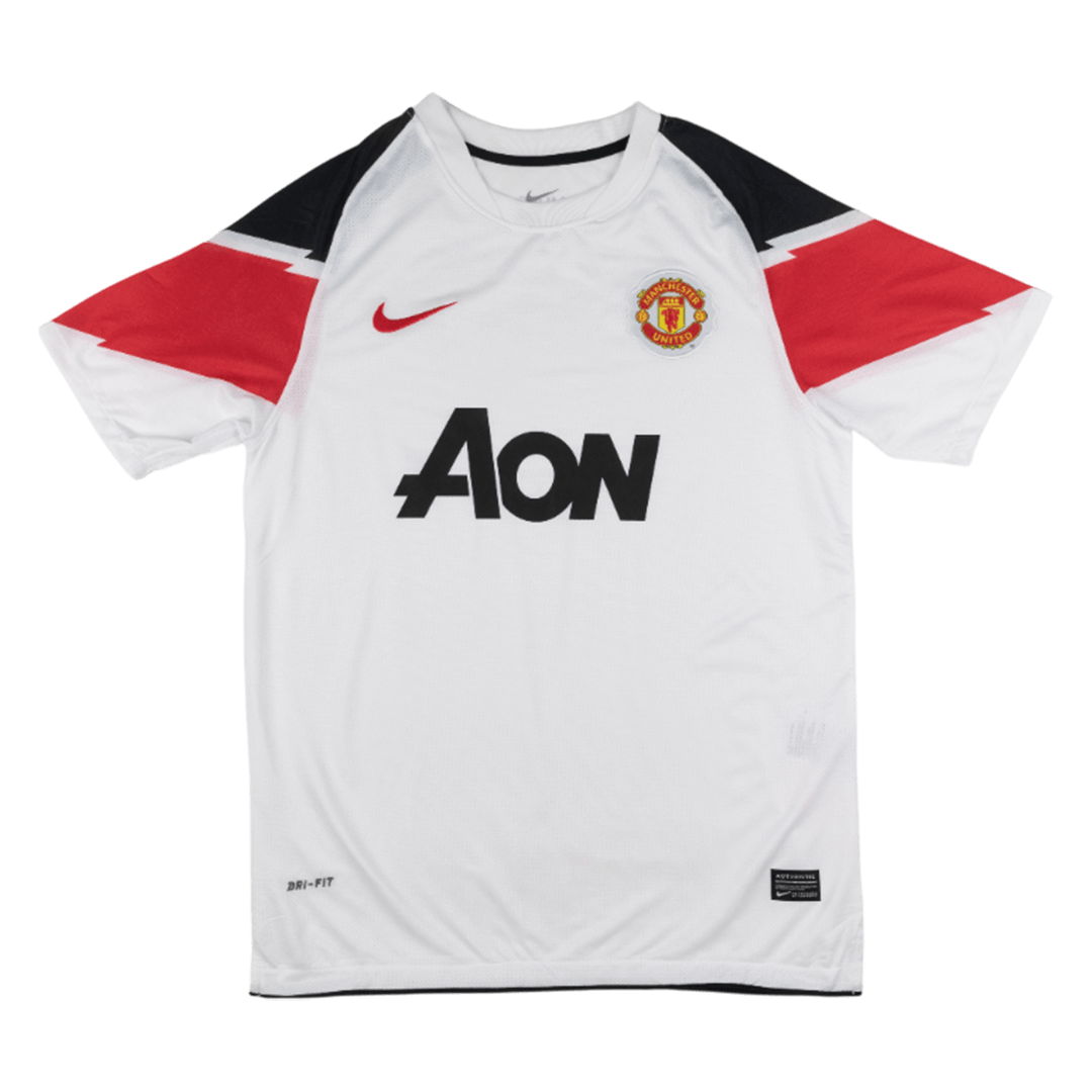 Retro Manchester United Extérieur Maillot 2010/11 Blanc