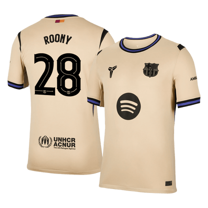 ROONY #28 Barcelone Extérieur Maillot 2025/26 Jaune