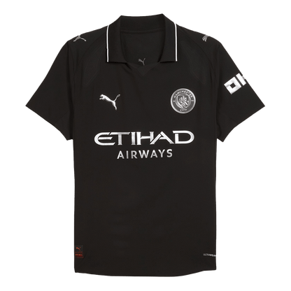 REIJNDERS #4 Manchester City Uitshirt 2025/26 Zwart Speler