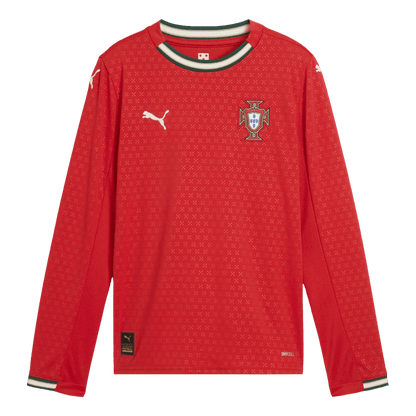 Portugal Thuisshirt Lange Mouwen 2025 Grote Maten