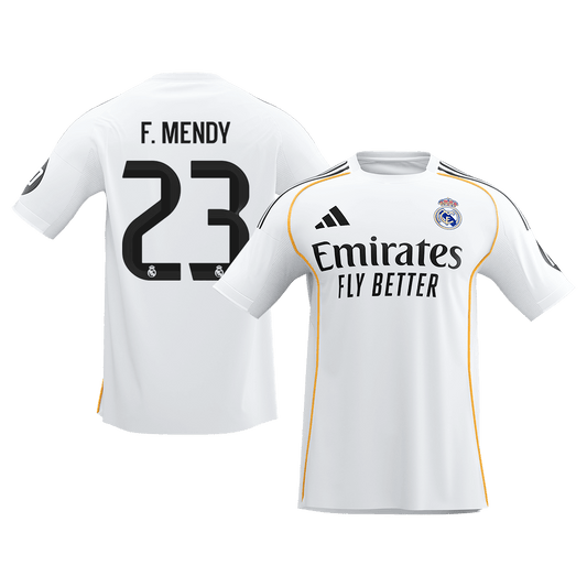 F.MENDY #23 Real Madrid Thuisshirt 2025/26 Wit - Super