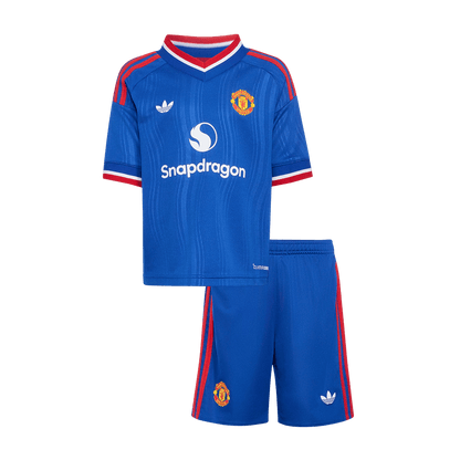 Manchester United Extérieur Maillot Kit 2026/27 Junior Bleu