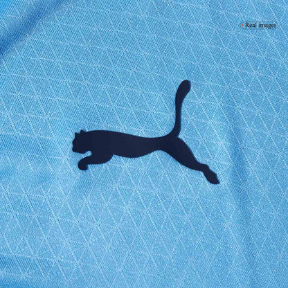 REIJNDERS #4 Manchester City Thuistenue 2025/26 Blauw Speler