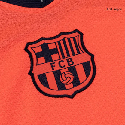 Barcelone Third Maillot Kit 2025/26 Junior Orange