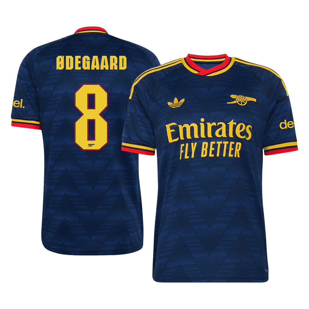 ØDEGAARD #8 Arsenal Extérieur Maillot 2026/27 Bleu marine - UCL