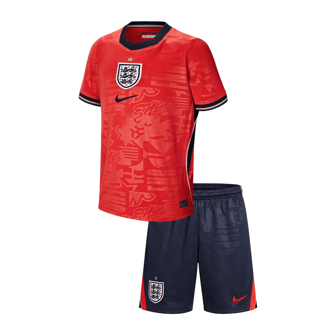 Angleterre Extérieur Maillot Kit - Coupe du Monde 2026 Junior Rouge