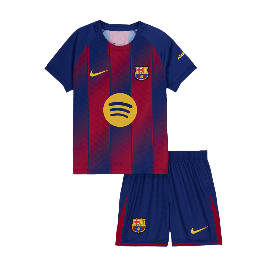 Barcelona Thuisshirt Tenue 2025/26 Kinderen