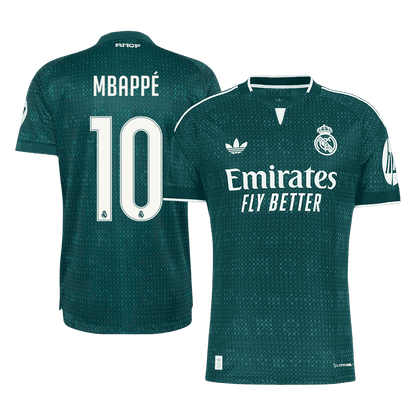 MBAPPÉ #10 Real Madrid Extérieur Maillot 2026/27 Vert Joueur