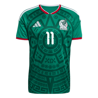 S.GIMENEZ #11 Mexique Domicile Maillot - Coupe du Monde 2026 Vert