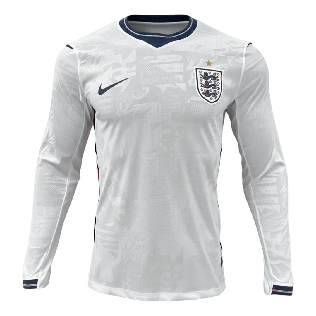 Angleterre Domicile Maillot Manches Longues - Coupe du Monde 2026 Blanc