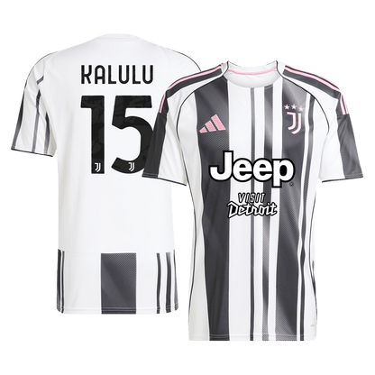 KALULU #15 Juventus Domicile Maillot 2025/26 Black&White