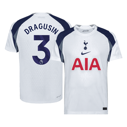 DRAGUSIN #3 Tottenham Hotspur Domicile Maillot 2025/26 Blanc Joueur