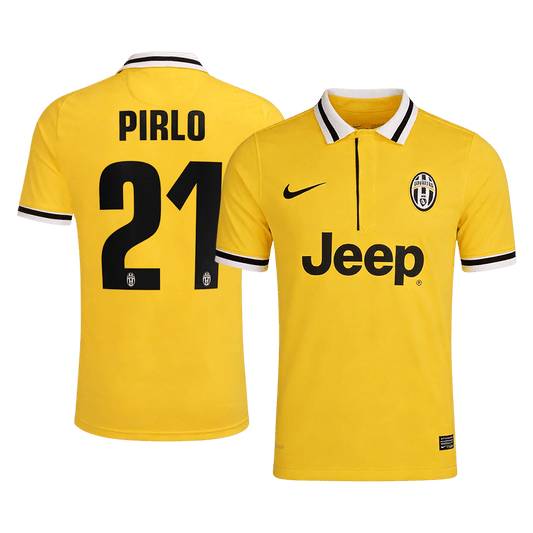 Retro PIRLO #21 Juventus Uitshirt 2013/14 Geel