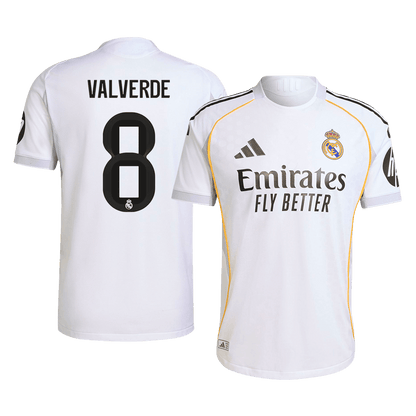 VALVERDE #8 Real Madrid Domicile Maillot 2025/26 Authentique