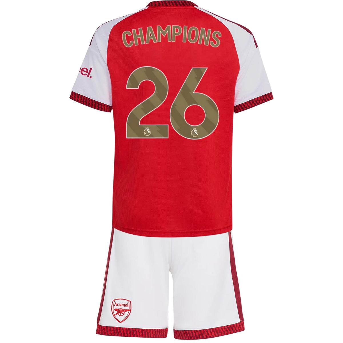 CHAMPIONS #26 Arsenal Domicile Maillot Kit 2026/27 Rouge