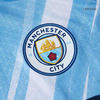 REIJNDERS #4 Manchester City Thuistenue 2025/26 Blauw Speler
