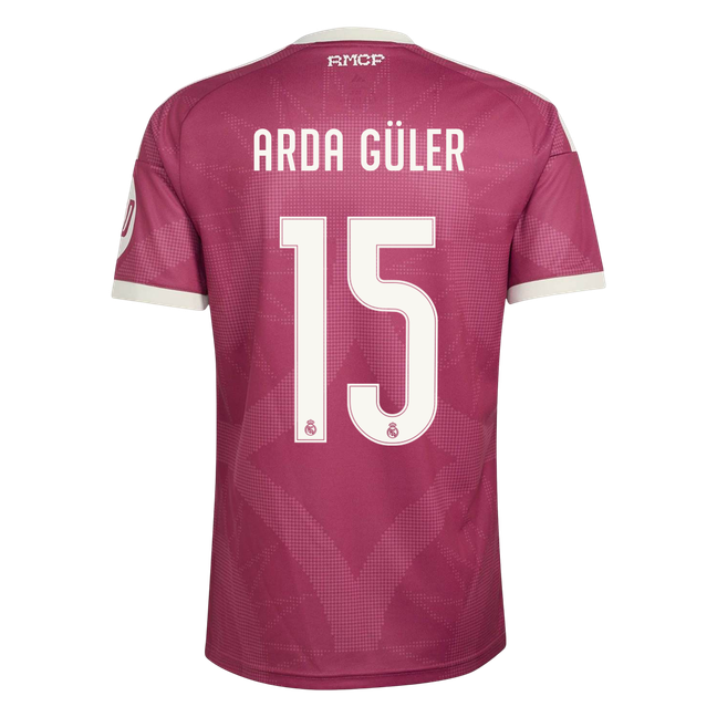 ARDA GÜLER #15 Real Madrid Third Maillot 2026/27 Rouge