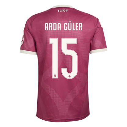 ARDA GÜLER #15 Real Madrid Third Maillot 2026/27 Rouge