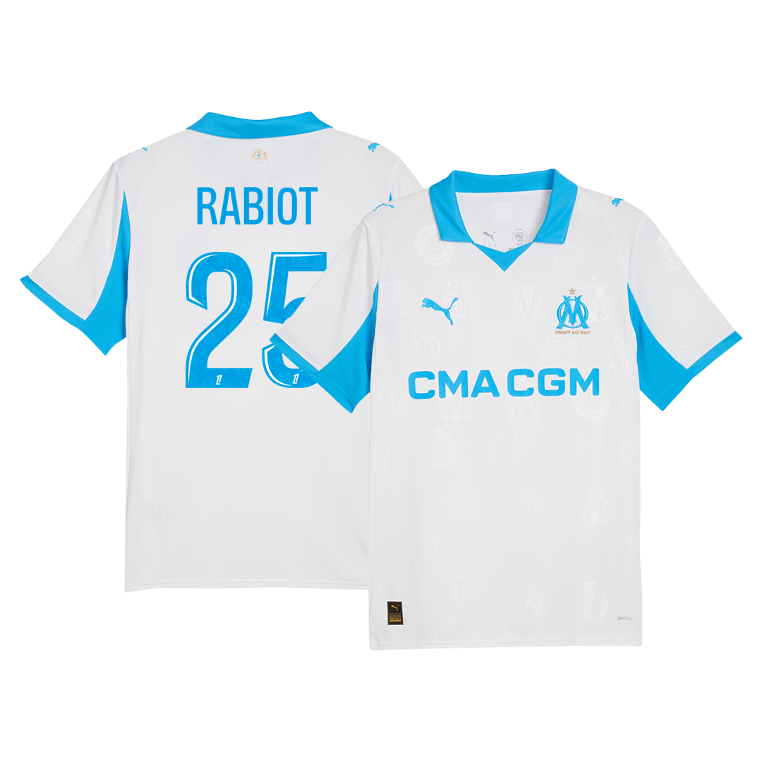 RABIOT #25 Olympique de Marseille Domicile Maillot 2025/26 Blanc