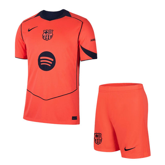 Barcelone Third Maillot Kit 2025/26 Orange