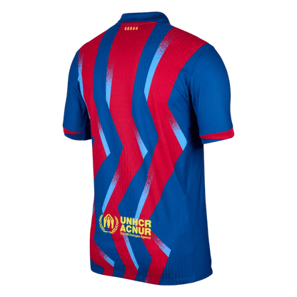 Barcelone Fourth Maillot 2025/26 Rouge&Bleu Joueur Grande Taille