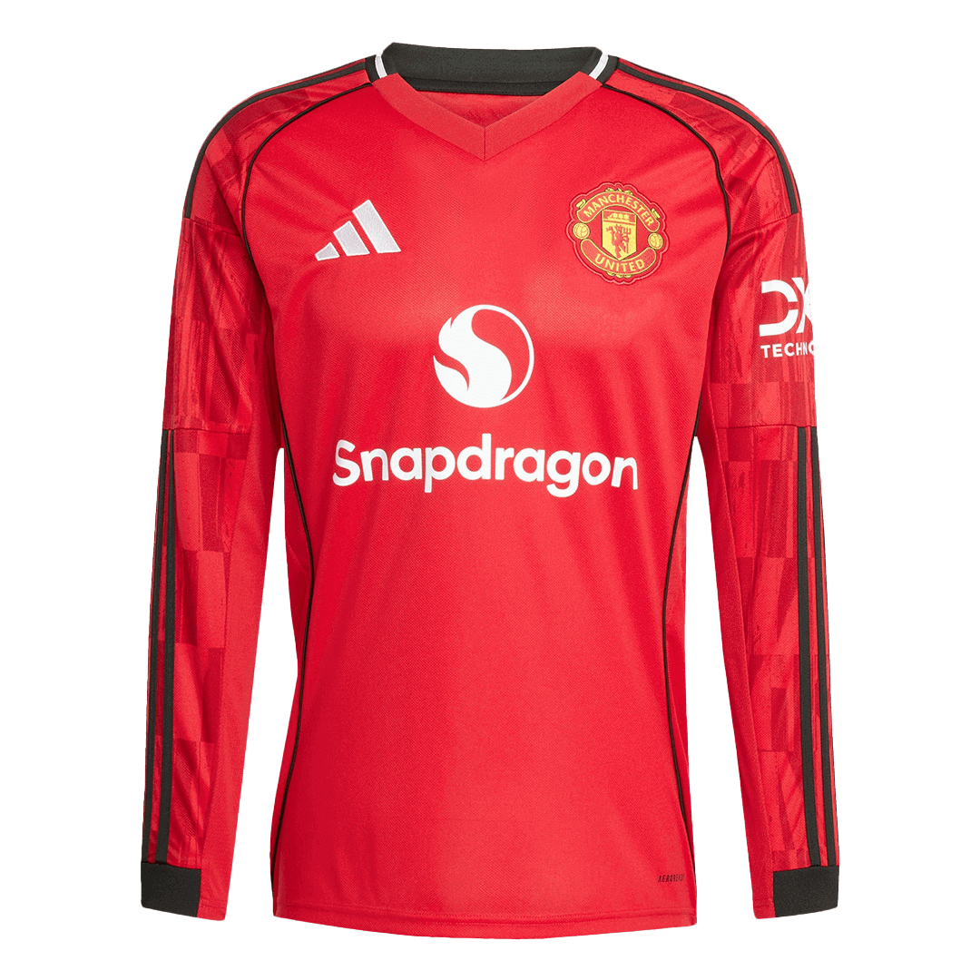 Manchester United Domicile Maillot Manches Longues 2025/26