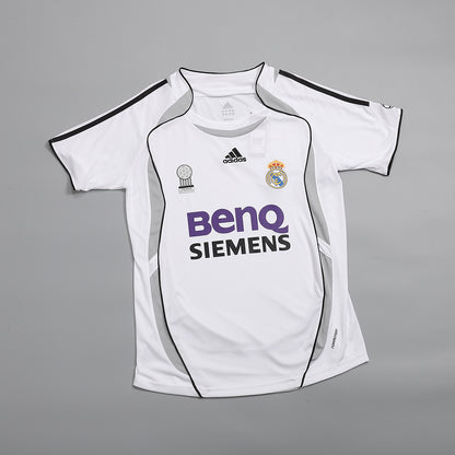 Retro Real Madrid Domicile Maillot 2006/07 Blanc